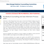 West Bengal NEET PG Counselling 2024: Registration Dates, Merit List, Allotment result